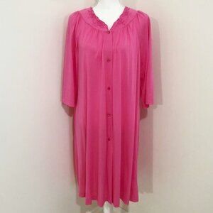 𝅺SHADOWLINE Short Sleeve Pink Nightgown / Robe